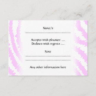 Cartons Réponse Pink Zebra Print, Motif animal.