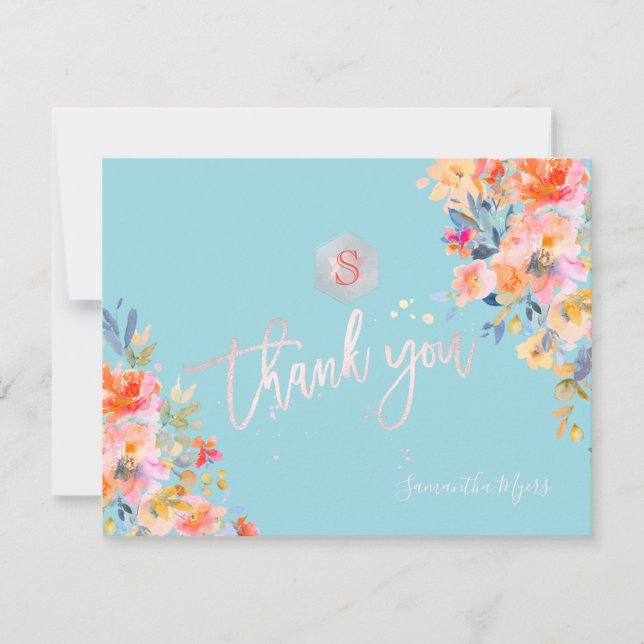 Cartons Réponse PixDezines Jardin Roses Mitzvah Merci ✡ (Devant)