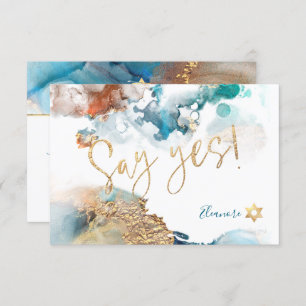 Cartons Réponse PixDezines Mitzvah ✡ H2 Galaxy Abstraite rouille T