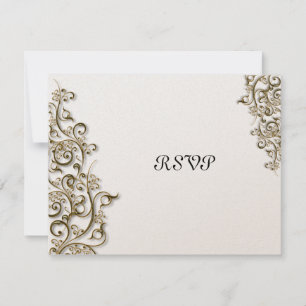 Cartons Réponse PixDezines Ornamental Rustic Gold