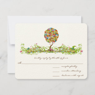 Cartons Réponse Poche de forêt enchantée Arbre à conte de fées flo