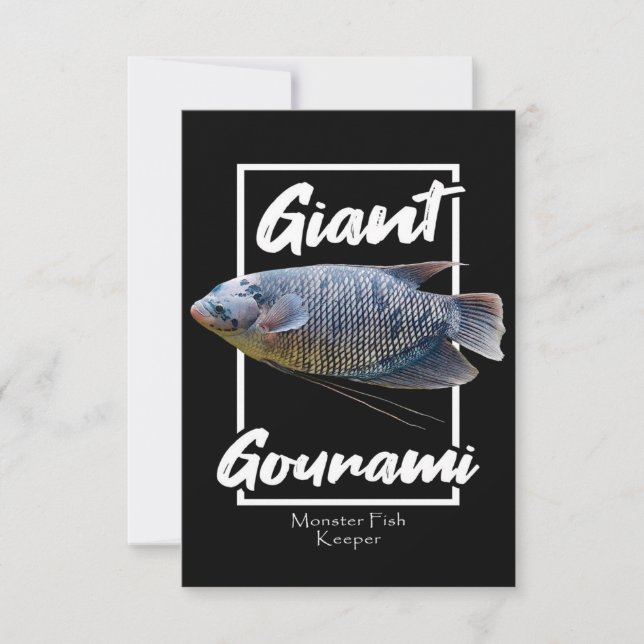 Cartons Réponse Poisson monstre Gourami géant |Aquarium Lover (Devant)