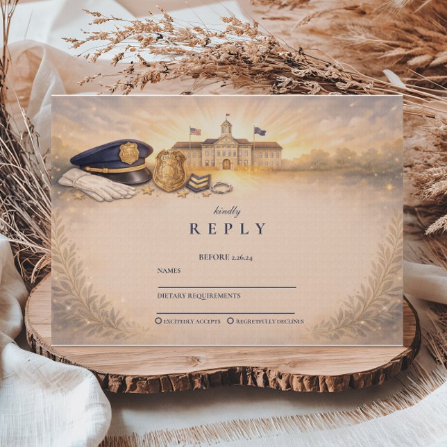 Cartons Réponse Police Academy Honors Graduation Event (Créateur téléchargé)