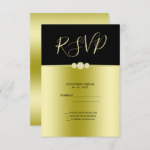 Posh Gold & Black Elegant Diamonds Anniversaire