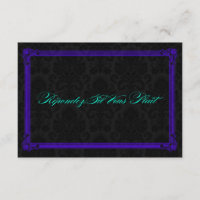 Poster Turquoise électrique et violet style mariag