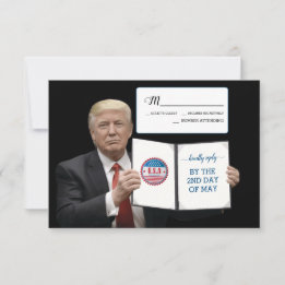 Cartons Réponse Président Trump 🇫🇷 Coutume de mariage patriotiqu