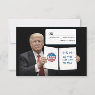 Cartons Réponse Président Trump 📜 Coutume de mariage patriotique