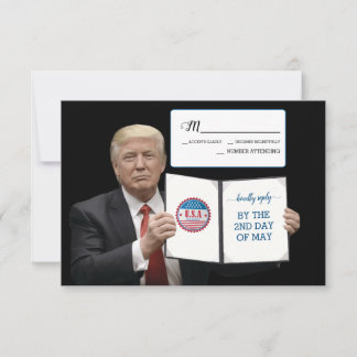 Cartons Réponse Président Trump 📜 Coutume de mariage patriotique