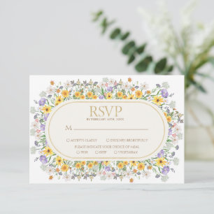 Cartons Réponse Printemps coloré Floral Fleur sauvage Jardin Maria