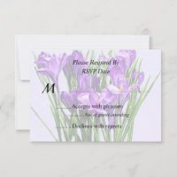 Produits de mariage aux crocus violets