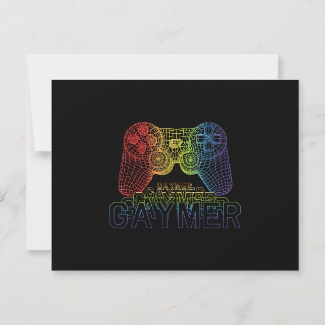 Cartons Réponse Proud Gaymer, Jeu Gay pride (Devant)