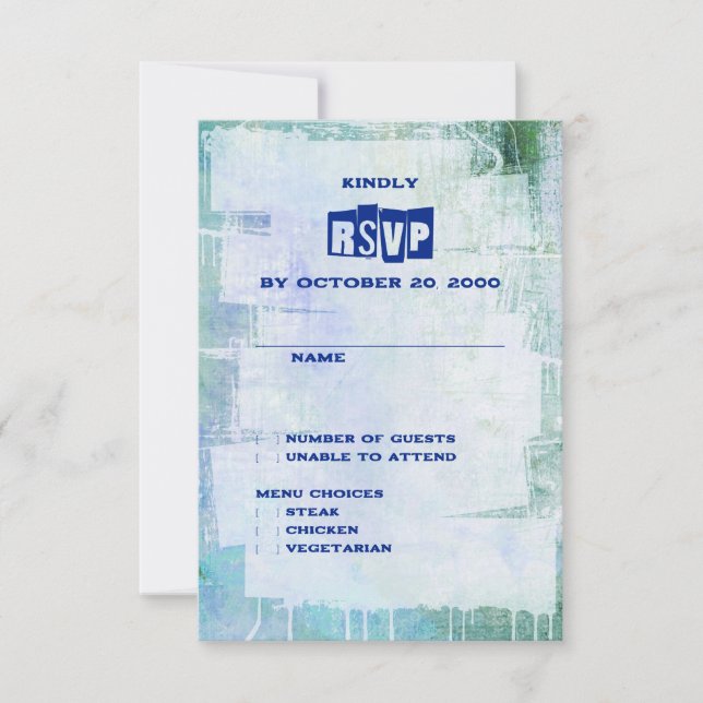 Cartons Réponse Punk Graffiti Rock et Mariage de rouleaux (Devant)