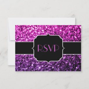 Cartons Réponse Purple Pink Ombre parties scintillant scintille Sw
