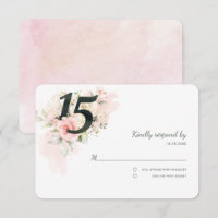 Quinceanera florale rose 15ème anniversaire