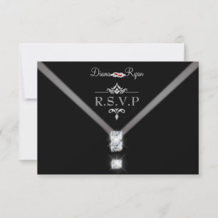 Cartons Réponse R.S.V.P. tenue de soirée