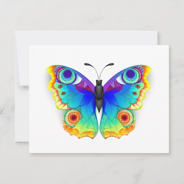Cartons Réponse Rainbow Butterfly Peacock Eye (Devant)