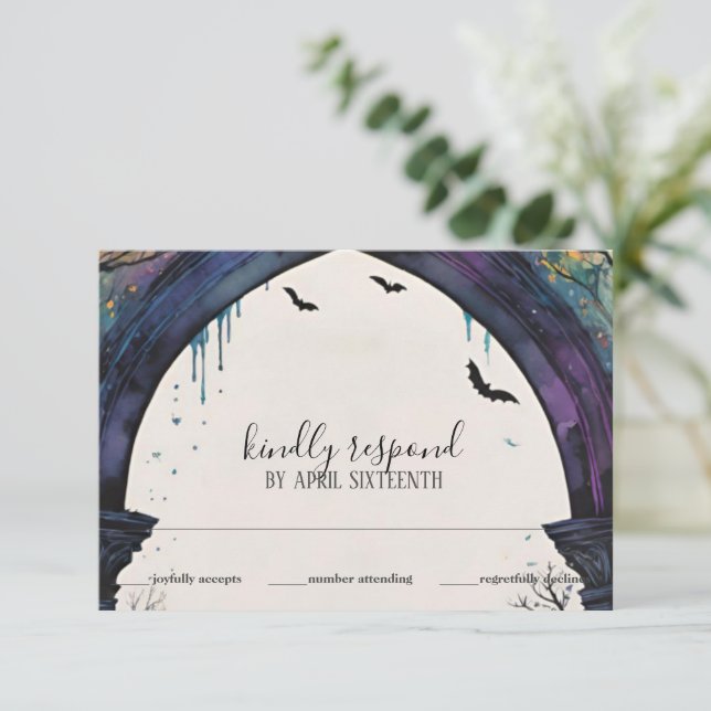 Cartons Réponse Rainbow Forest Castle Arch Pagan Handfasting (Debout devant)