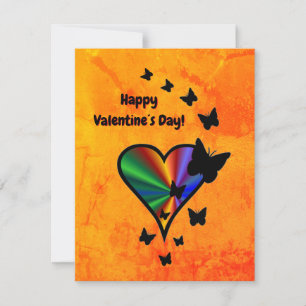 Cartons Réponse Rainbow heart and Butterfly