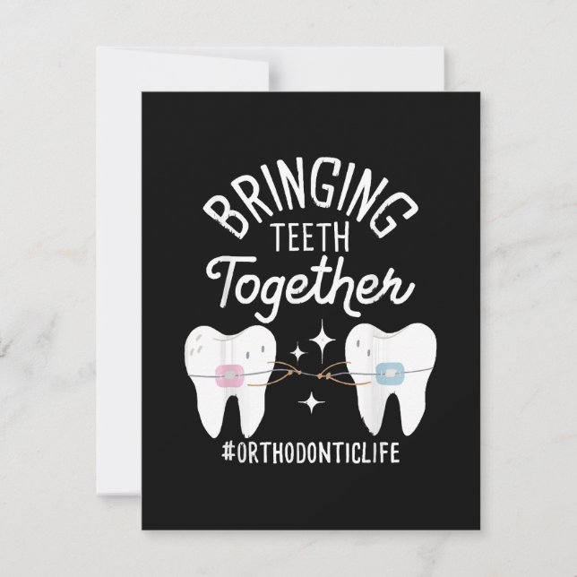 Cartons Réponse Rapprocher les dents - Orthodontiste  (Devant)