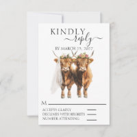 Répondre SVP Mariage Vache des Highlands
