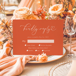 Cartons Réponse Répondre Vérone Sunset Calligraphie QR Code