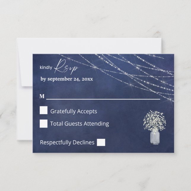 Cartons Réponse Respiration du bébé, B Chalk & String Lights no Re (Devant)