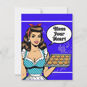 Cartons Réponse Retro Pinup_ Bénissez votre coeur