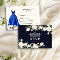 Robe princesse et Rose Royal Blue Quinceanera