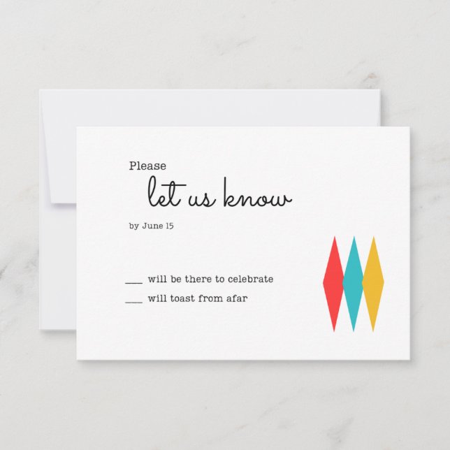 Cartons Réponse Rock and Roll 1950s Style Mariage (Devant)