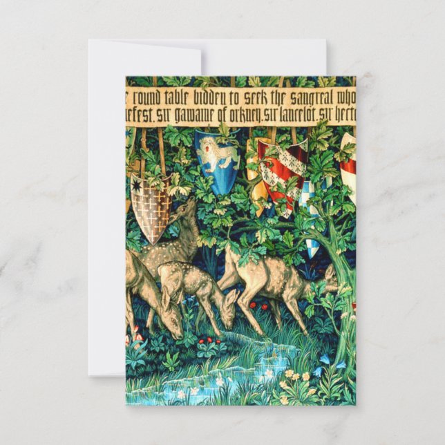 Cartons Réponse Roi médiéval Arthur William Morris (Devant)