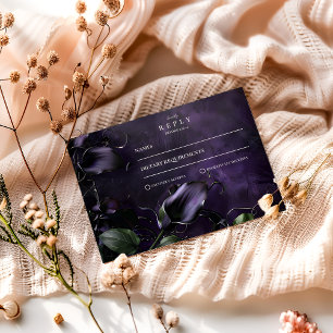 Cartons Réponse Romance gothique violet foncé