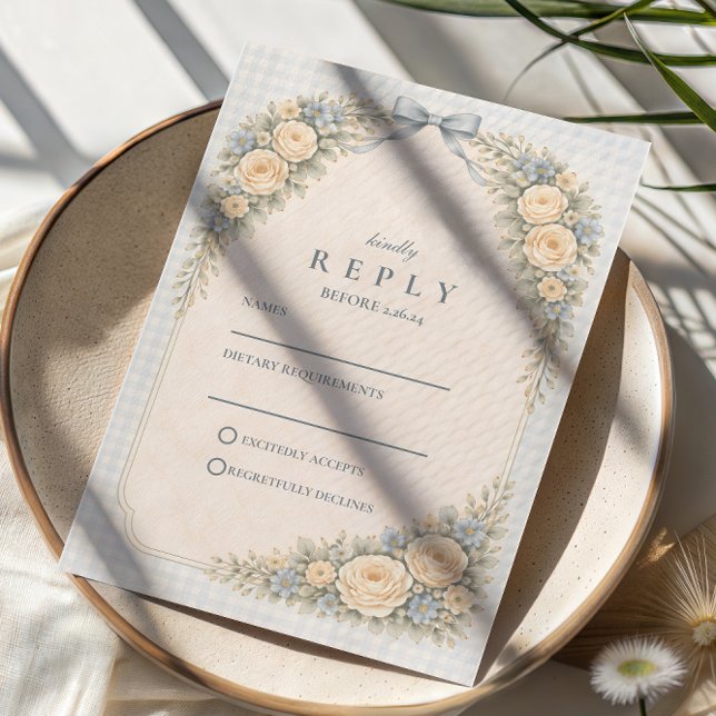 Cartons Réponse Romantic Blush Rose Arch Wedding (Créateur téléchargé)