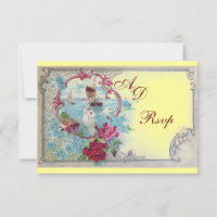 ROMANTICA MONOGRAM RSVP, rouge bleu rose jaune
