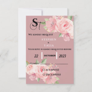 Cartons Réponse Rose
