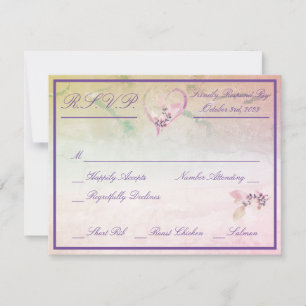 Cartons Réponse Rose Florale Au-Dessus Des Nuages Mariage