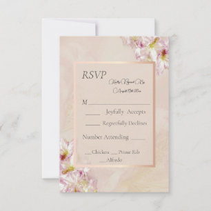Cartons Réponse Rose Gold Azalea Mariage