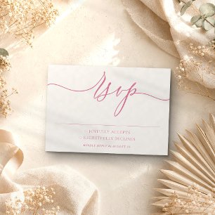 Cartons Réponse rose populaire Simple Mariage Minimaliste Moderne