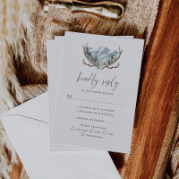 Rustique Antlers Mountain Mariage