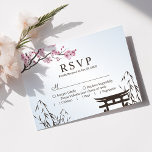 Cartons Réponse Sakura Japonaise Fleur de cerisier Mariage asiatiq<br><div class="desc">Carte RSVP de mariage asiatique Sakura Japonaise Fleur de cerise Sakura.</div>