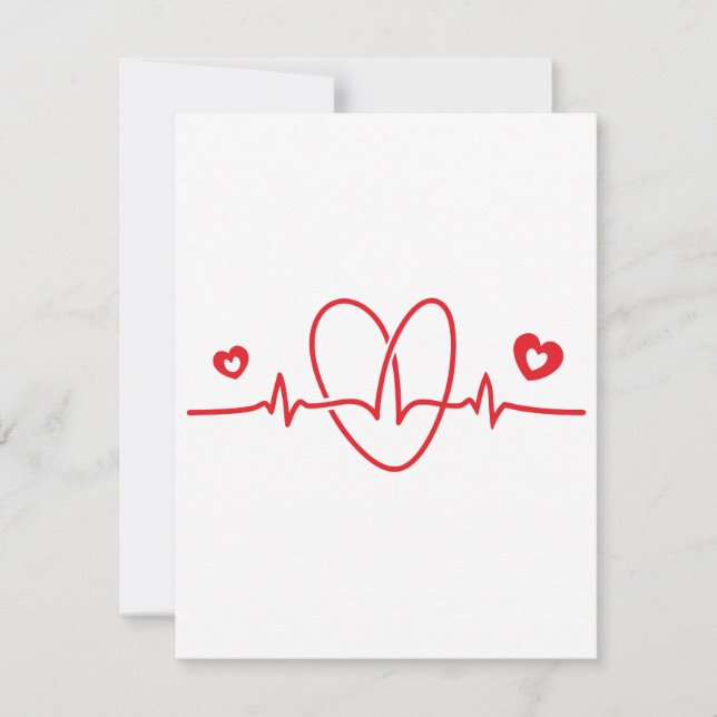 Cartons Réponse Scribbles Heartbeat (Devant)