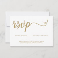 Script de teinte or simple élégant