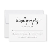 Script Gras Moderne Mariage noir et blanc