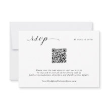 Simple Elegant Minimaliste Mariage Mail Back