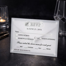 Simple Mariage Luxueux en Faux Acrylique Blanc Noi