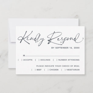 Cartons Réponse Simple Mariage Moderne Script