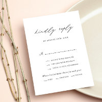 Simple minimaliste Calligraphie Script Repas Choix