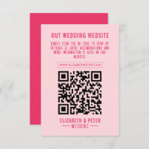 Site Mariage Retro Pink Qr Code