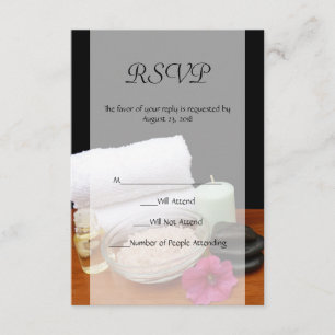 Cartons Réponse Spa/Massage/Pedicure Salon Scène Noir/Couleur