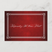 Style poster vintage Rouge & Argent Repas Choix RS