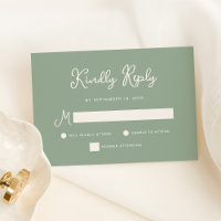 Sucré et capricieux | Mariage vert simple Sage